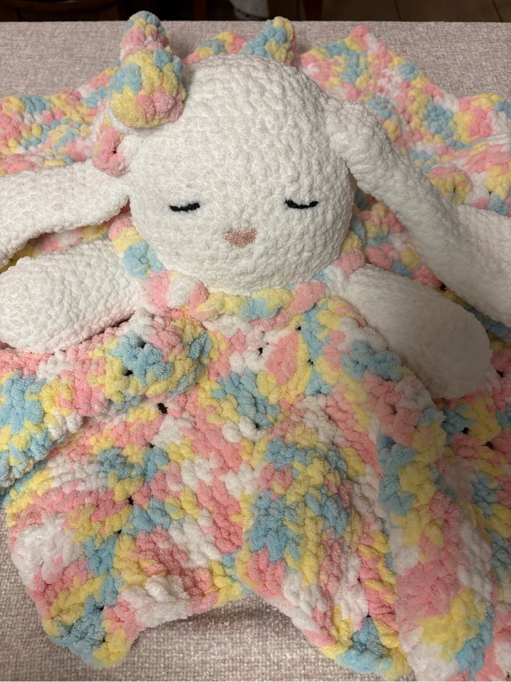 Hand Made Beautiful Bunny Decoration for bed or furniture